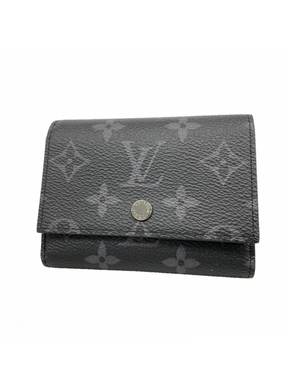 Louis Vuitton Trifold Wallet Monogram Eclipse Victor Black